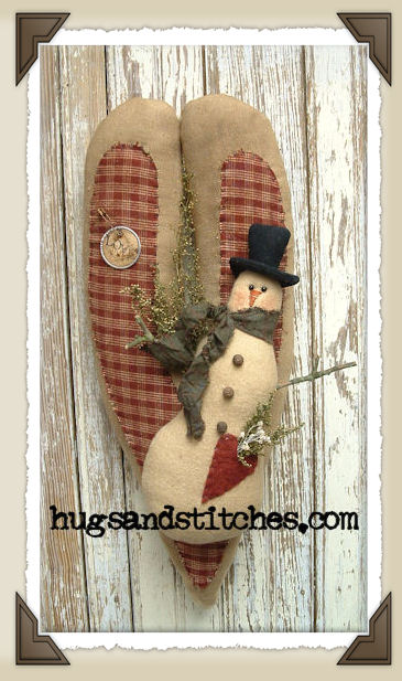 9007 - Snowman Heart Hanger