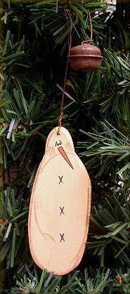 9007 - Wood Snowman Orn*CL