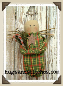 9025 - Homespun Angel Ornie