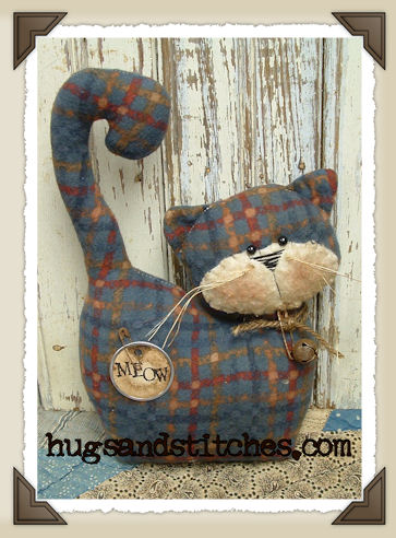 1002-13 - Blue Plaid Kitty