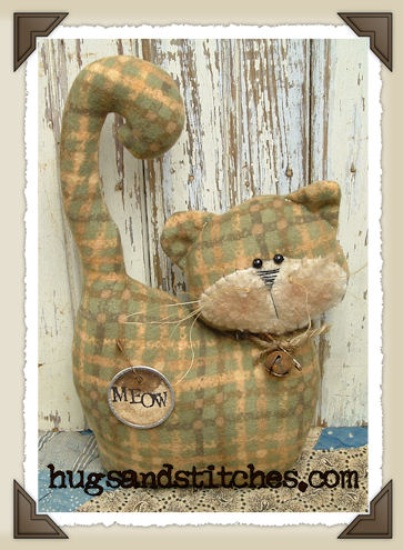 1002-14 - Sage Plaid Kitty