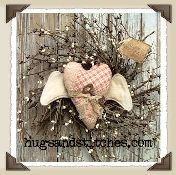 1011 - Flying Heart Twig Wreath (HFK)