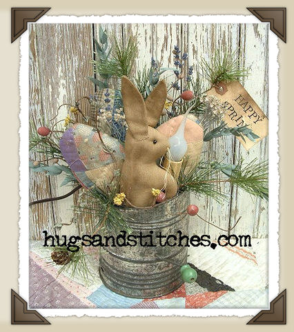 1033 - Bunny & Quilt Egg Sifter
