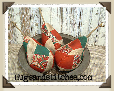 1040-11 - Christmas Quilt Pears