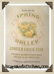 1245 - Spring Valley Chick Feedsack