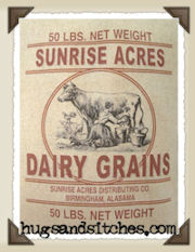 1246 - Sunrise Acres Dairy Feedsack