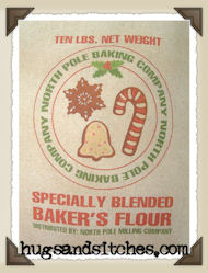 1250 - North Pole Flour Feedsack