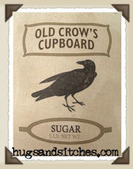 1264 - Old Crows Cupboard Sugar Feedsack