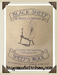 1272 - Black Sheep Wool Feedsack