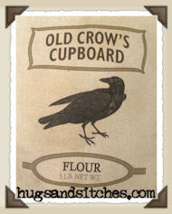 1275 - Old Crows Cupboard Flour Feedsack