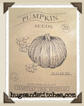 1287 - Harvest Time Pumpkin Seeds Feedsack