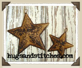 Light Grungy Tin Star Ornies