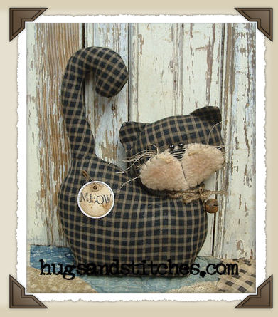 1002-01 - Black Check Kitty