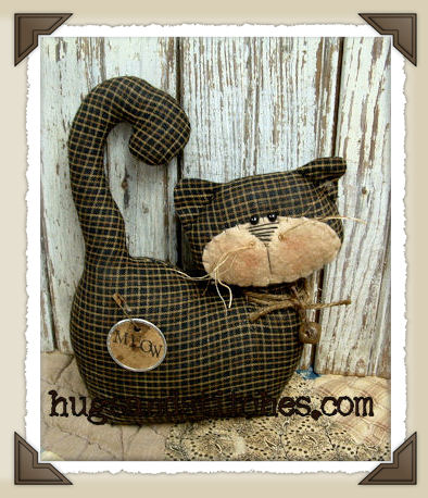 1002-03 - Black Plaid Kitty