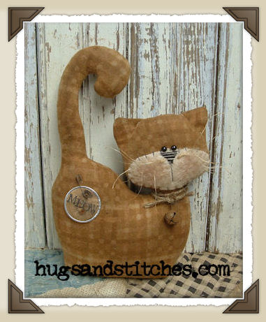 1002-08 - Tan Plaid Kitty