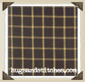 Bk-12 * Black & Mustard Check