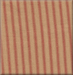 Burg-11 * Red/Tan Ticking Stripe