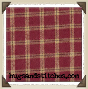 Burg-16 * Dark Red/Tan/Black Plaid