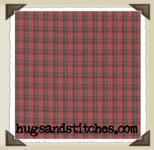 Burg-04 * Large Dark Red/Navy Plaid