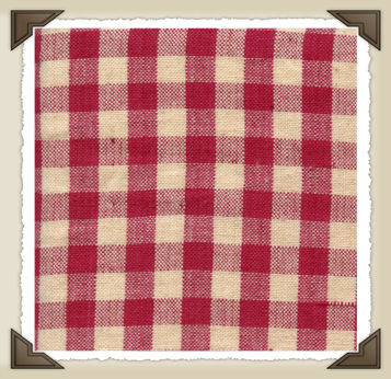 Burg-42 * Red/Black/Tan Plaid Print