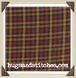 Burg-52 * Red/Black/Mustard Plaid