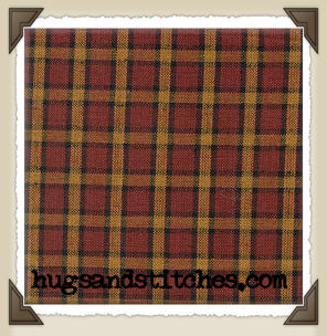 Burg-57 * Red/Mustard/Black Check