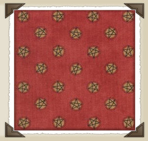 Burg-63 * RedTan Star Print
