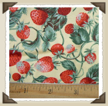 CL-16 * Strawberry Print*CL 1 yard - 33"