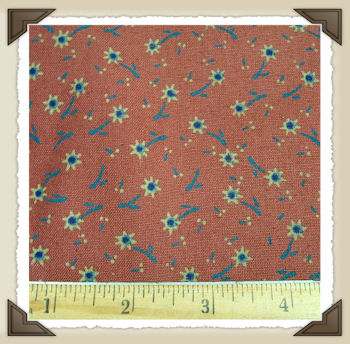 CL-18 * Brick Red Flower Print*CL