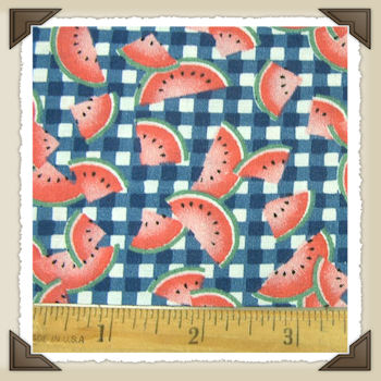 CL-26 * Navy Watermelon Print*CL - 1-1/2 yards