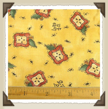 CL-04 * Yellow Apple Print*CL (1 yard 25" piece)