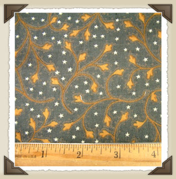 CL-08 * Charcoal/Mustard Vine Print*CL