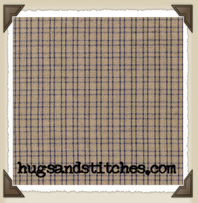 N-23 * Smaller Tan/Navy Plaid
