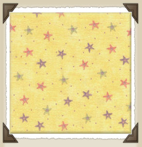 P-14 * Buttery Yellow/Pastel Star Print*CL