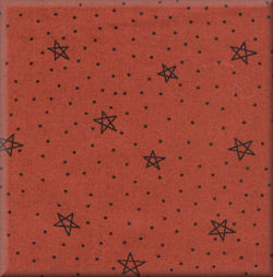 R-09 * Pumpkin/Black Star Print