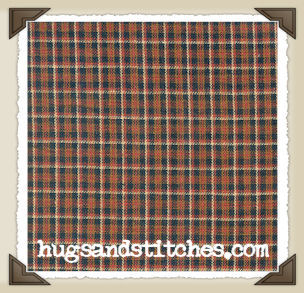 T-47 * Small Mustard/Black/Rust Plaid