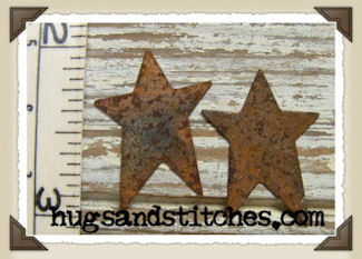 5045 - 1" Rusty Stars (pkg 12)