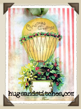 s002 - Christmas Greetings Balloon Tags