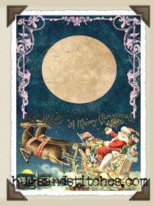 s005 - Santa Sleigh Tags