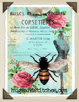 s020 - French Bee Dress Form Tags