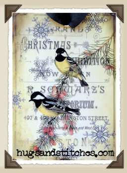 s029 - Christmas Snowflake Bird Tags