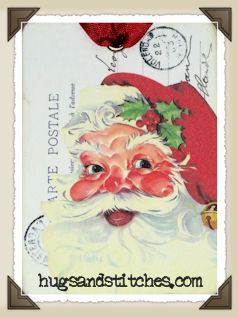 s030 - Santa Claus Postcard Tags