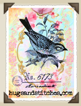 s032 - French Black Bird Tags