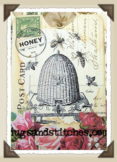 s054 - Daisy Postcard Tags