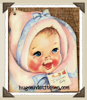 s089 - Butterfly Floral Postcard Tags