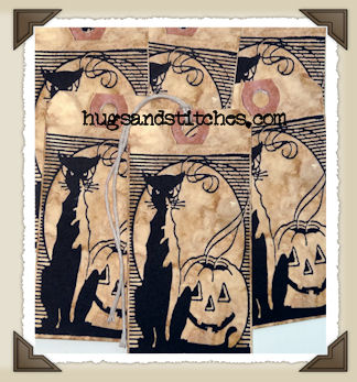 Hang Tags - Halloween Silhouettes-T006 (set of 6)
