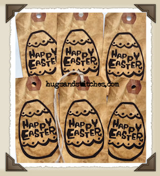 Hang Tags - Valentine Pockets-T033 (set of 6)