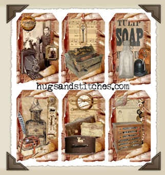 Hang Tags - Vintage Store-T035 (set of 6)