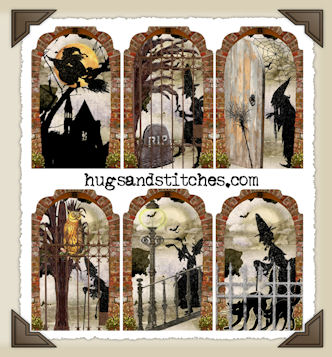 Hang Tags - Halloween Witches Night Out-T044 (set of 6)
