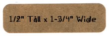WL80 - Kraft Label Sheet (1/2" x 1-3/4")